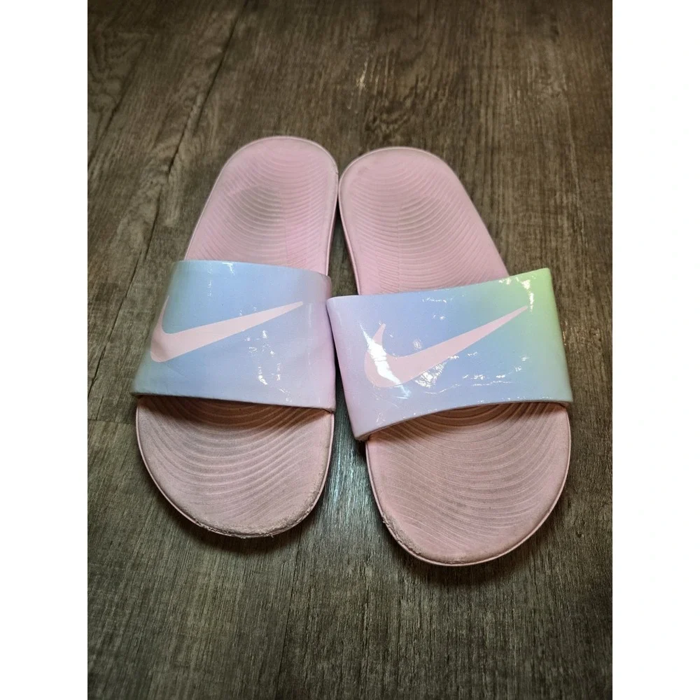 Nike Kawa SE2 Punch Slide Sandal CW1656-600 Pastel Pink‎ Kid Youth Size 4Y